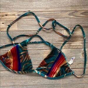 Aviator Nation Multicolor Bikini Top